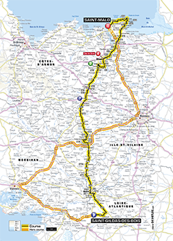 map 10th stage Tour de France 2013 -  ASO