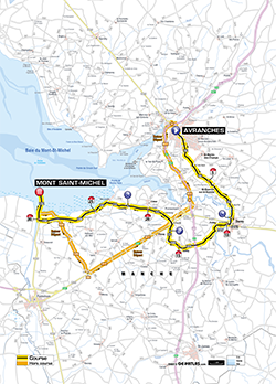 map 11th stage Tour de France 2013 - © ASO