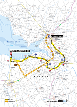 map 11th stage Tour de France 2013 -  ASO