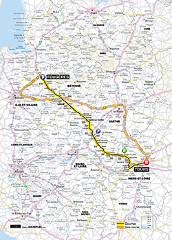 map 12nd stage Tour de France 2013 - © ASO