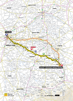 map 13rd stage Tour de France 2013 -  ASO