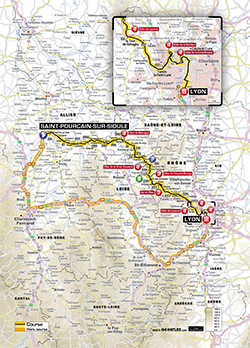 map 14th stage Tour de France 2013 - © ASO