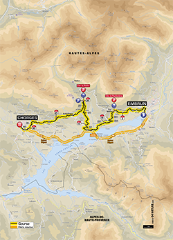 map 17th stage Tour de France 2013 - © ASO