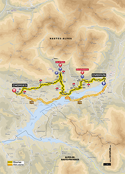 map 17th stage Tour de France 2013 -  ASO