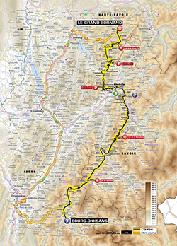 map 19th stage Tour de France 2013 - © ASO