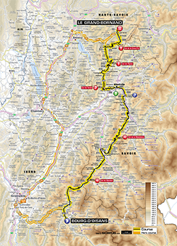 map 19th stage Tour de France 2013 -  ASO