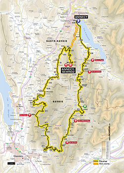 map 20th stage Tour de France 2013 -  ASO