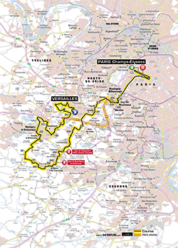 map 21st stage Tour de France 2013 - © ASO