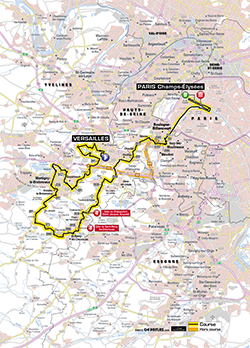 carte 21ème étape Tour de France 2013 -  ASO