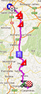 La carte du parcours de la quinzime tape du Tour de France 2013 sur Google Maps