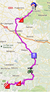 La carte du parcours de la huitime tape du Tour de France 2013 sur Google Maps