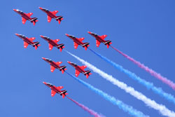 De Royal Air Force Red Arrows - © Airwolfhound, licence Creative Commons