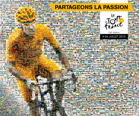 L'affiche provisoire du Tour de France 2015