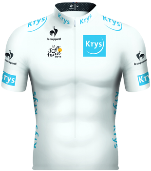 De nieuwe witte trui van de Tour de France 2015 (Krys)