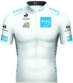 Le nouveau maillot blanc du Tour de France 2015 (Krys)