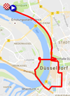 La carte du parcours de la première étape du Tour de France 2017 sur Google Maps