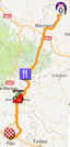 La carte du parcours de la onzième étape du Tour de France 2017 sur Google Maps