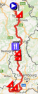 The map with the race route of the third stage of the Tour de France 2017 on Google Maps