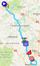 La carte du parcours de la septième étape du Tour de France 2017 sur Google Maps