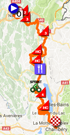 The map with the race route of the nineth stage of the Tour de France 2017 on Google Maps