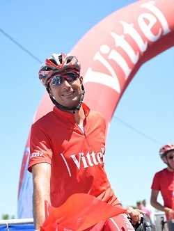 David Moncoutié, ambassadeur de Vittel sur le Tour de France 2017
