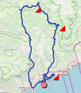 La carte du parcours de la deuxième étape du Tour de France 2020 sur Open Street Maps