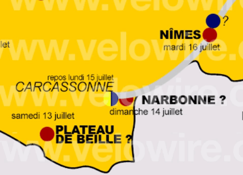 Met of zonder een extra etappe naar Narbonne
