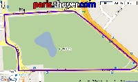 The map of the route of the Cancer Council Helpline Classic on Google Maps