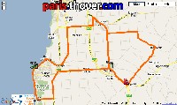 The map of the route of the stage Snapper Point > Willunga of the Tour Down Under 2010 on Google Maps