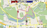 La carte du parcours van de Adelaide City Council Street Circuit van de Tour Down Under 2010 op Google Maps