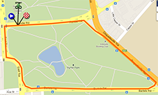 La carte avec le parcours de la People's Choice Classic sur Google Maps