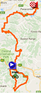 La carte avec le parcours de la tweede etappe du Tour Down Under 2017 op Google Maps
