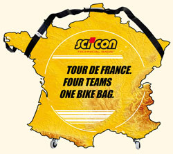 Sci'Con, de hoes van de ploegen van de Tour de France - © Sci'Con Bags