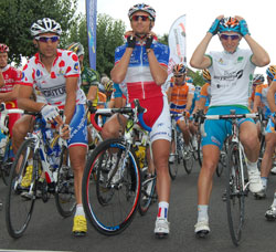 Nicolas Vogondy, Dimitri Champion & Cyril Gautier bij het vertrek