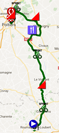 La carte du parcours de la cinquième étape du Tour du Poitou-Charentes 2017 sur Google Maps