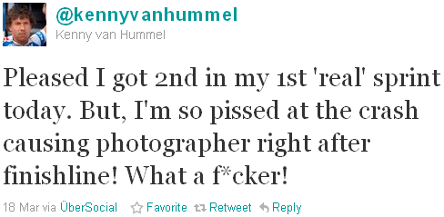 Kenny van Hummel - tweet of the week