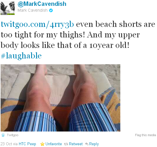 Mark Cavendish - tweet of the week