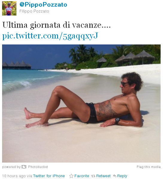 Filippo Pozzato - tweet of the week