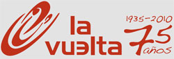 Het logo La Vuelta - 75 a&ntildeos