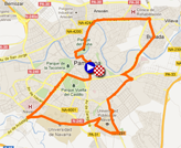 La carte du parcours de la première étape de la Vuelta a Espa&ntildea 2012 sur Google Maps