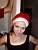 Anne-Cécile with a Christmas hat (165x)