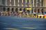 Team Sky leads the peloton on the Place de la Concorde (360x)