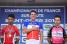 The podium of the French Championships 2017: Arnaud Démare, Nacer Bouhanni, Jérémy Leveau (2225x)
