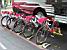 Les vélos de l'équipe CSC avec leurs serviettes (288x)