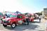 De brandweer- en RMC reclamecaravaans op de parkeerplaats in Marseille (329x)