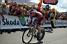 Cadel Evans (Silence Lotto) bij aankomst in Saint-Amand-Montrond (325x)