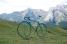 De groene fiets op de Col d'Aubisque (322x)
