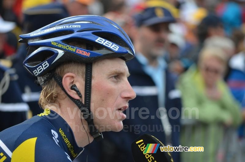 Lieuwe Westra (Vacansoleil-DCM Pro Cycling Team) in interview met RTL Sport