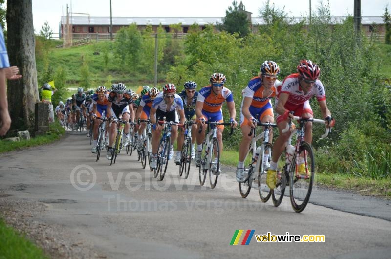 Rabobank Continental Team in the peloton