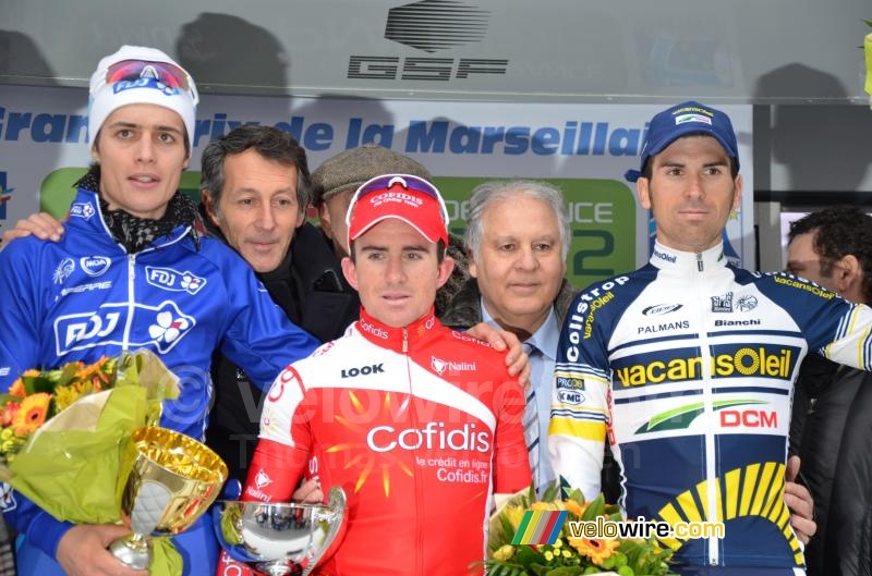 The podium of the Grand Prix La Marseillaise